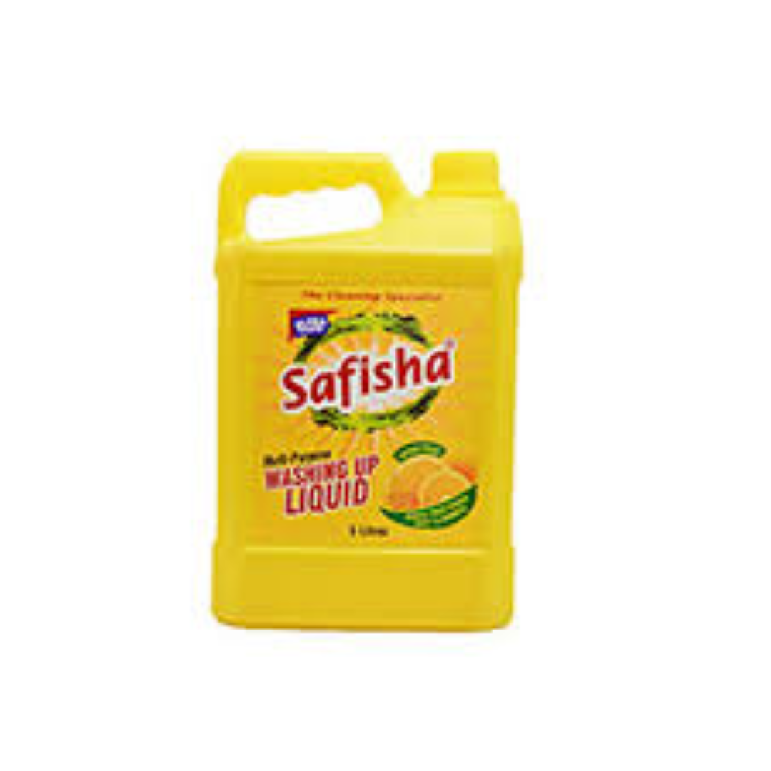 SAFISHA MULTI PURPOSE WASHING UP LIQUID LEMON 5LT